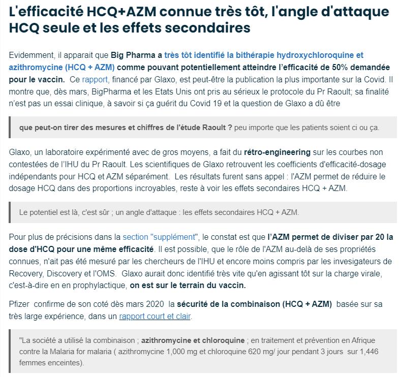 xazalbert's tweet photo. @jib7500 @FrancoisFraiss1 @H_Alphax @BrigitteBraban6 @MoniquePlaza3 @france_soir Cet article écrit en aout 2020 faisait état de ce que savait Glaxo et Pfizer en mars 2020. 
#intelligencecollective
#analysestrategique https://t.co/PInHqNSf1a