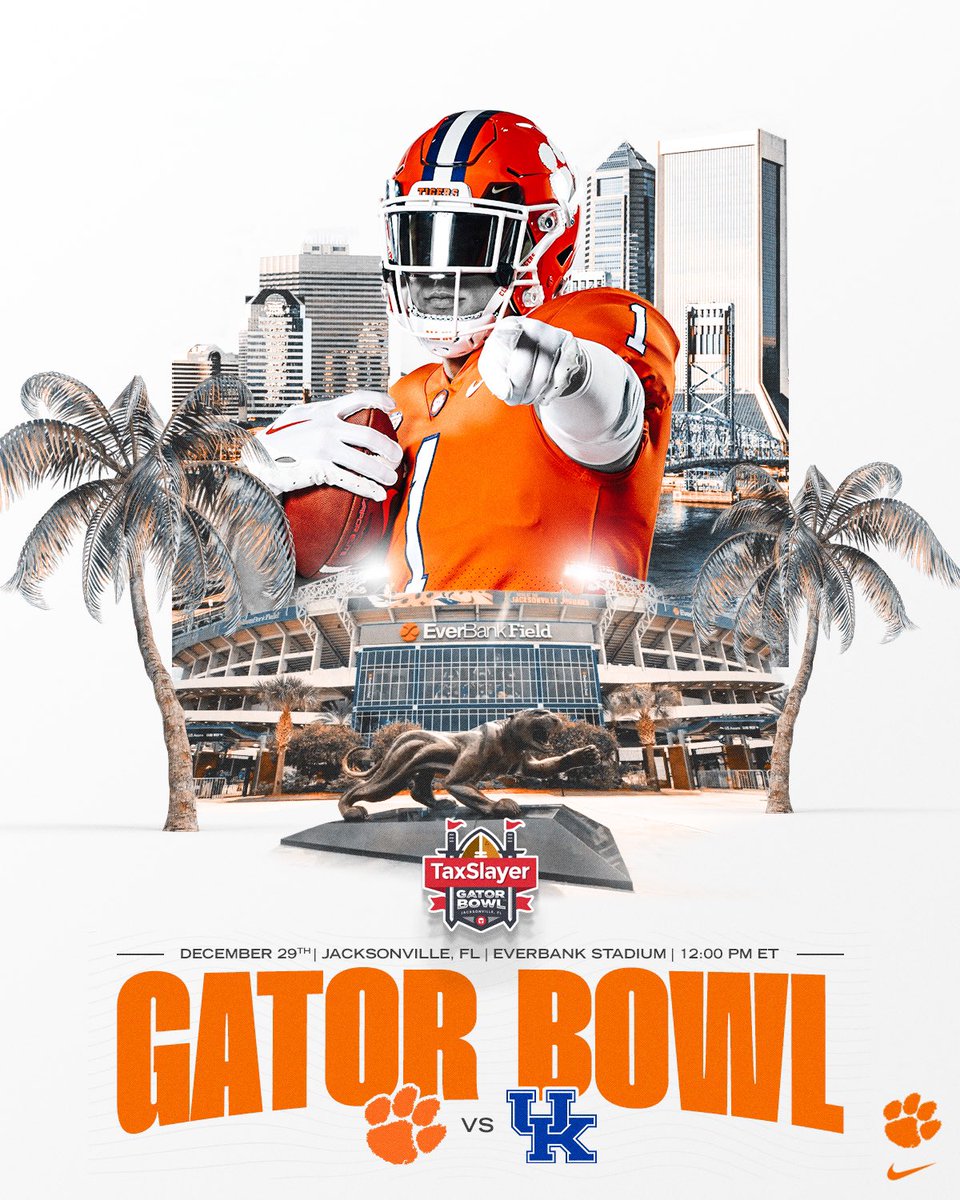 ClemsonFB's tweet photo. It’s a date in DUUUUVAL. 

https://t.co/oMVeKI3O37 https://t.co/S3JTDkZMz4