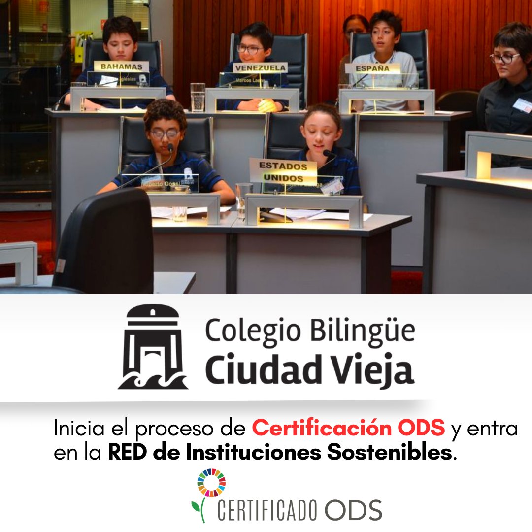 🌍💫 ¡Buenas noticias de Certificado ODS! 🎉⁣
⁣
@colegiociudadvieja está oficialmente en ruta hacia la Certificación ODS. 🌱📘 Felicidades al centro por su compromiso con una educación sostenible y consciente. ¡Vamossssss! 👏⁣
⁣
#CertificaciónODS #ColegioCiudadVieja
