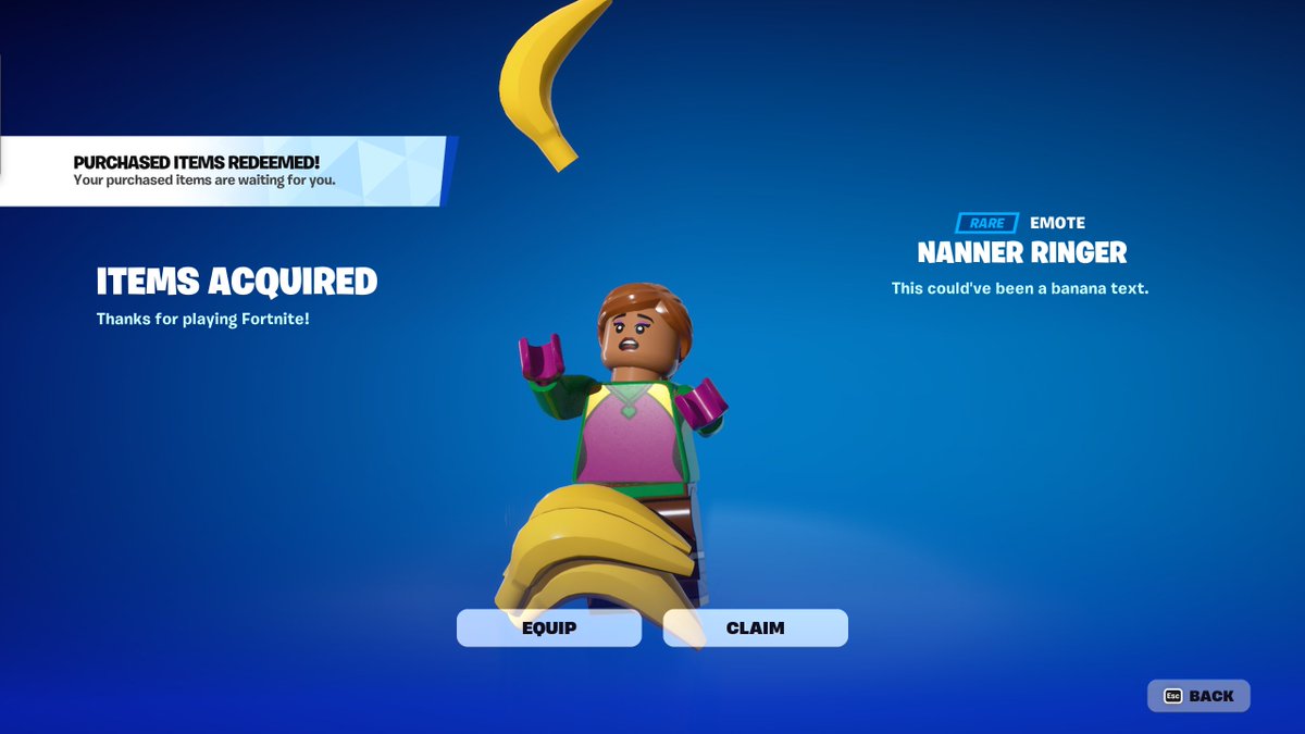 FireMonkey's tweet photo. New FREE emote: 

Redeem the code "BANANNANANANA" on https://t.co/sX1aEe66FS for the "Nanner Ringer" emote.

Currently has ~24 million uses left until the code eexpires.

You have until March 8th 2024 @ 7 PM ET to redeem the code if the uses don't expire. https://t.co/D9NBQan7IA
