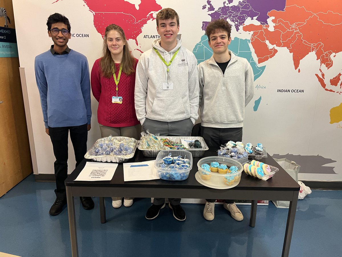 BISCSouthLoop's tweet image. Our Secondary students baked and worked a blue-themed Bake Sale this week to benefit Big Shoulders as part of the World Children’s Day activities. We hear cake pops were tough to keep in stock.
#NAEUnicef #NAEWorldChildrensDay #NAETheAmericas #WeAreBulldogs #CreateYourFuture