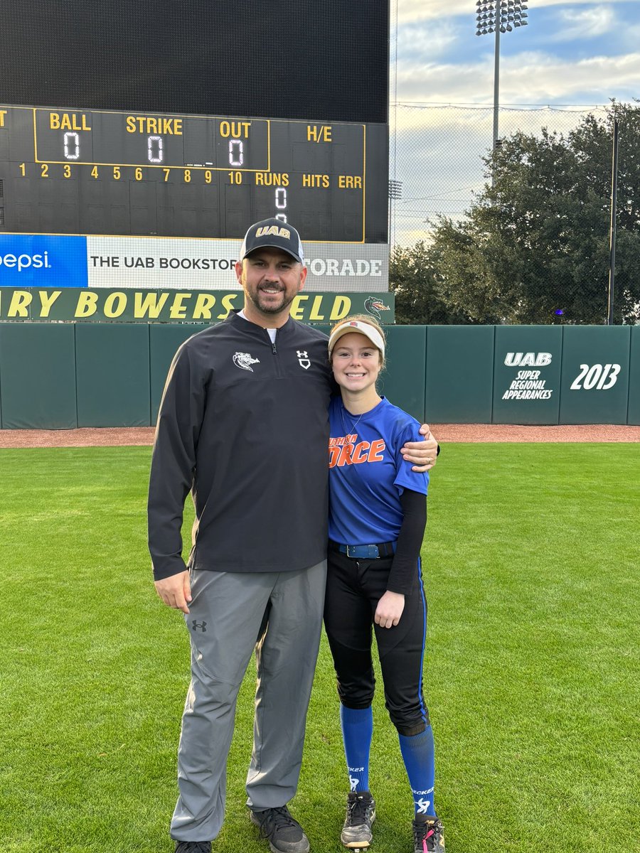 Thank you so much <a href="/AJDaugherty1/">A.J. Daugherty</a> and <a href="/UAB_SB/">UAB Softball</a> for such an amazing camp today! Can’t wait to come back.