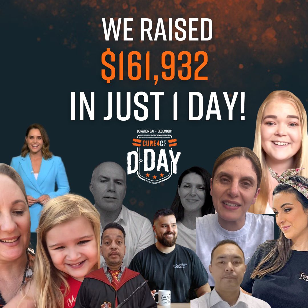 Cure4CF Foundation (@cure4cff) on Twitter photo We set the bar at $150,000, our biggest goal yet and you raised it to $161,932! 💪
This means that we can fund over 2400 hours of life-changing research.🔬
We are forever grateful to every single person who donated and supported D-Day 2023. We set the bar at $150,000, our biggest goal yet and you raised it to $161,932! 💪
This means that we can fund over 2400 hours of life-changing research.🔬
We are forever grateful to every single person who donated and supported D-Day 2023.