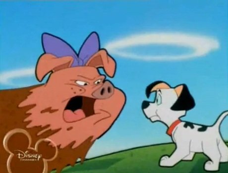 You disturbed my mud bath Lucky i'm trying to relax here?