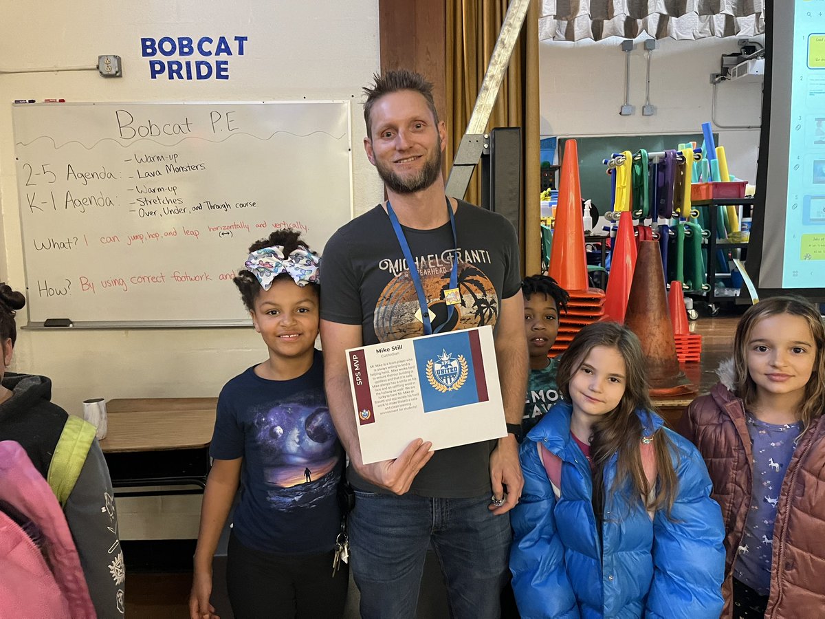 MVP!! Mr. Mike works hard to ensure we have a safe environment for students and staff at Bissett!