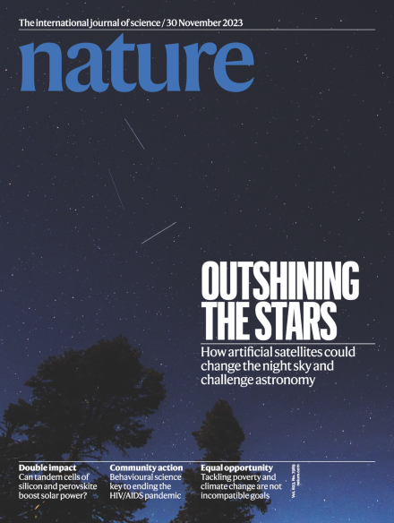 Our <a href="/IAU_CPS/">IAU CPS</a> paper on observations of the #BlueWalker3 prototype satellite is finally out in the latest print edition of <a href="/Nature/">nature</a>, accompanied by a News &amp; Views piece by <a href="/sundogplanets/">Sam Lawler @sundogplanets@mastodon.social</a>.

nature.com/nature/volumes…