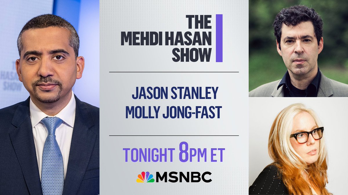 Tonight, why aren't we taking Trump's open threats more seriously? Why aren't his references to 'vermin' and threats against media organizations leading the news? I'll speak to @MollyJongFast and Professor Jason Stanley. Live from 8pm ET on @MSNBC (my show runs till January!)