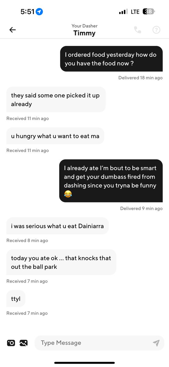 No cause who tf do DoorDash be hiring ??? he took my baby food my son was very upset about his chick fil a🙄😂😂
