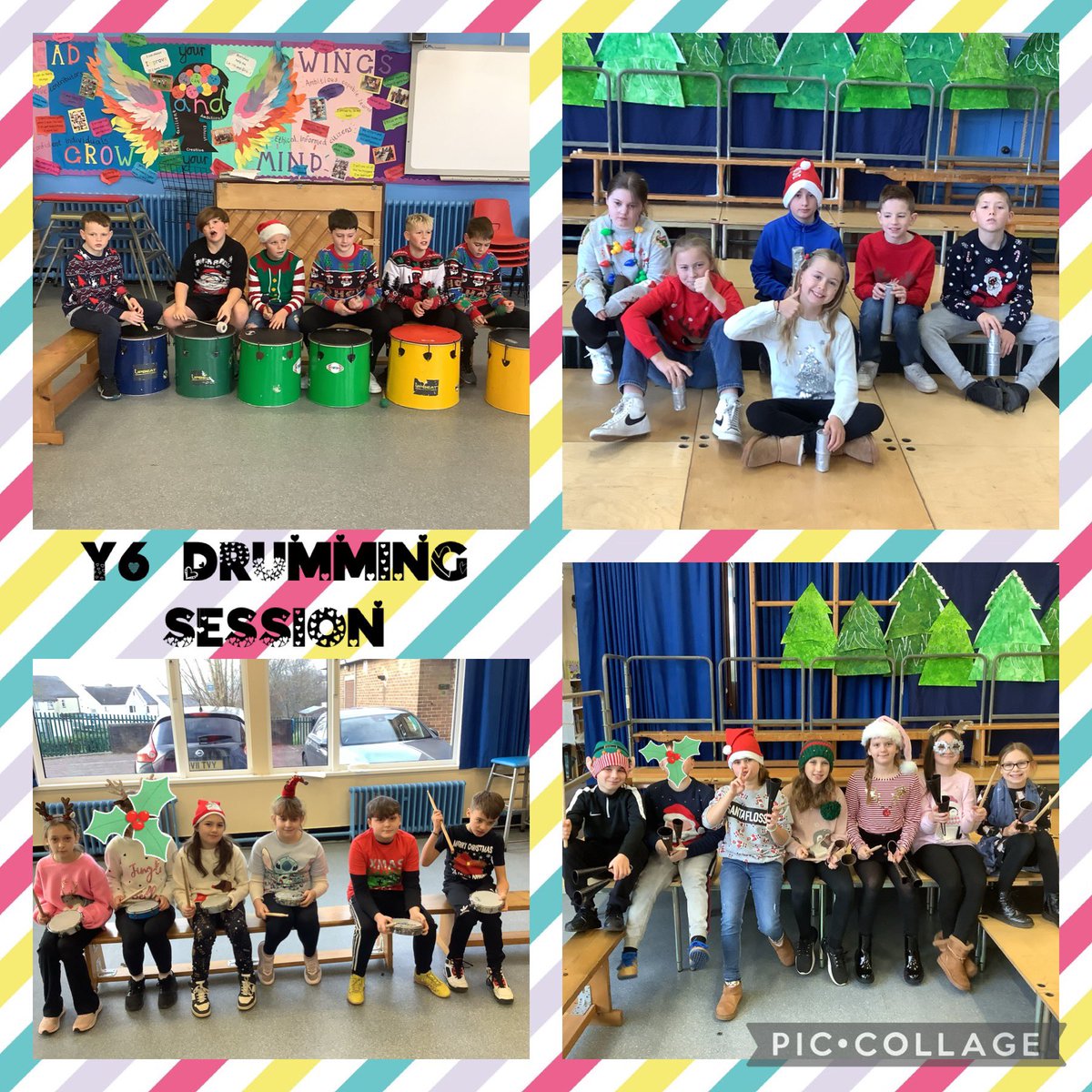 Dosbarth Mrs Mann thoroughly enjoyed taking part in their drumming workshop with @upbeatwales. The pupils loved learning about the different types of drums and enjoyed having the opportunity to play them. #EnterprisingCreativeContributors @EAS_ExpressArts