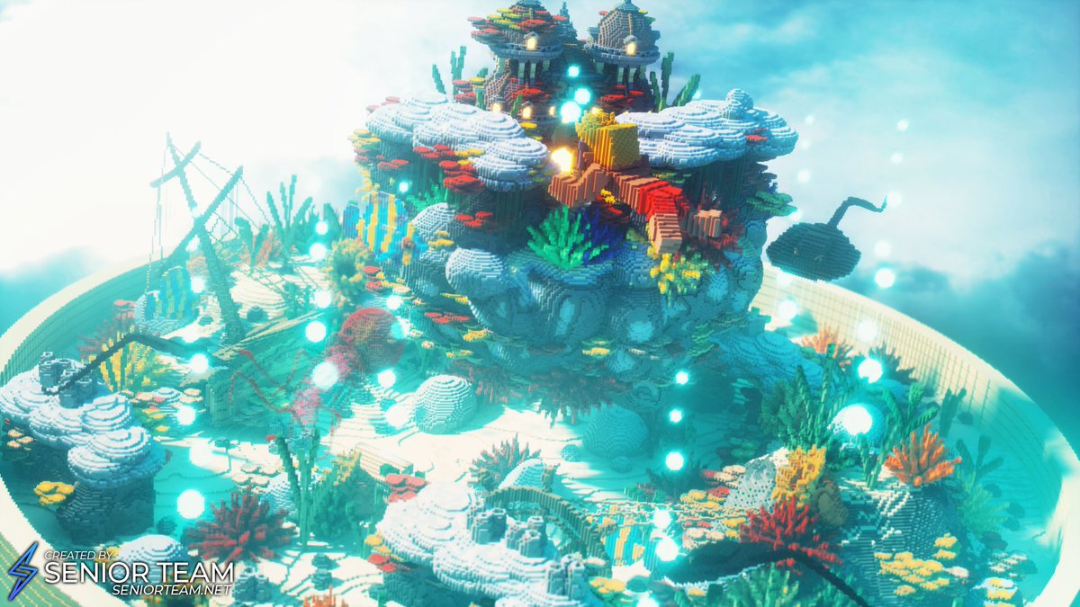 SeniorStudios's tweet photo. This has to be one of the coolest aquatic-themed builds yet! 🐟🙌

#Minecraft #Minecraftbuilds #minecraft建築コミュ https://t.co/wwIiRBnwcT