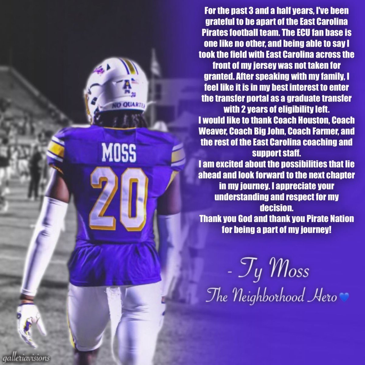 TyjuanMoss0's tweet image. Trust in the LORD with all thine heart; And lean not unto thine own understanding. In all thy ways acknowledge him, And he shall direct thy paths. Proverbs 3:5-6

youtu.be/JeHPHEgIZao?si…
Practice and Game clips
big hits, ball disruptions, special teams and 1v1s