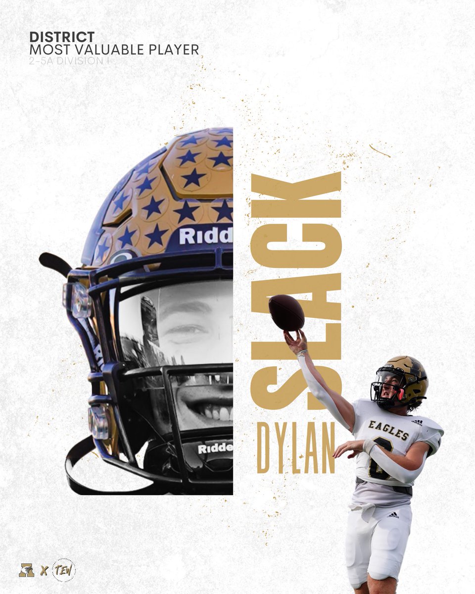 2023 District 2-5A

District MVP

Dylan Slack | QB | 8

#BetterNeverRests🚫 | #TEW