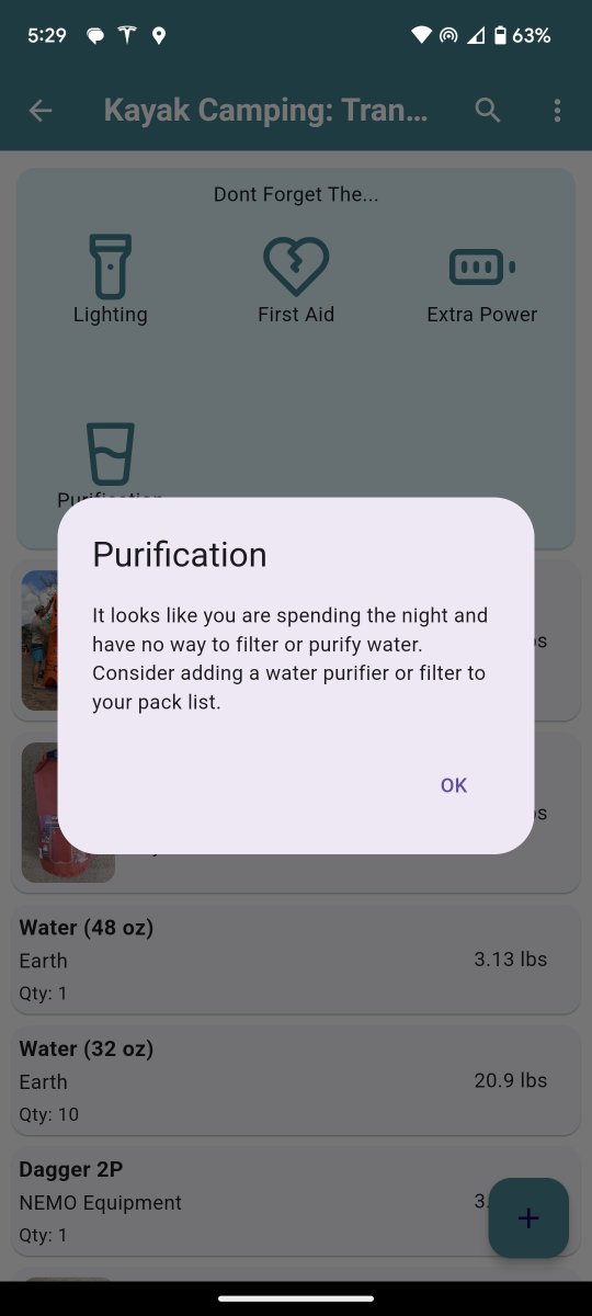 Ever wonder what you need in your #hiking or #backpacking pack? Our latest release has a pack analyzer that dynamically checks your pack to see what essentials you might be missing! 

#hikerChat #hikingadventures