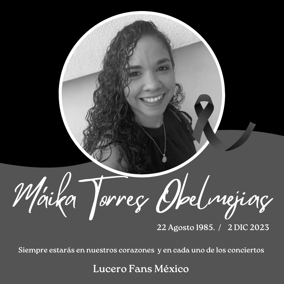 Siempre estarás en nuestros corazones y en cada uno de los conciertos a los que asistamos ❤️‍🩹
Vamoooos a luchar porque se te haga justicia 💜✊🏻🕊️ 
#JusticiaParaMaika #NiUnaMas