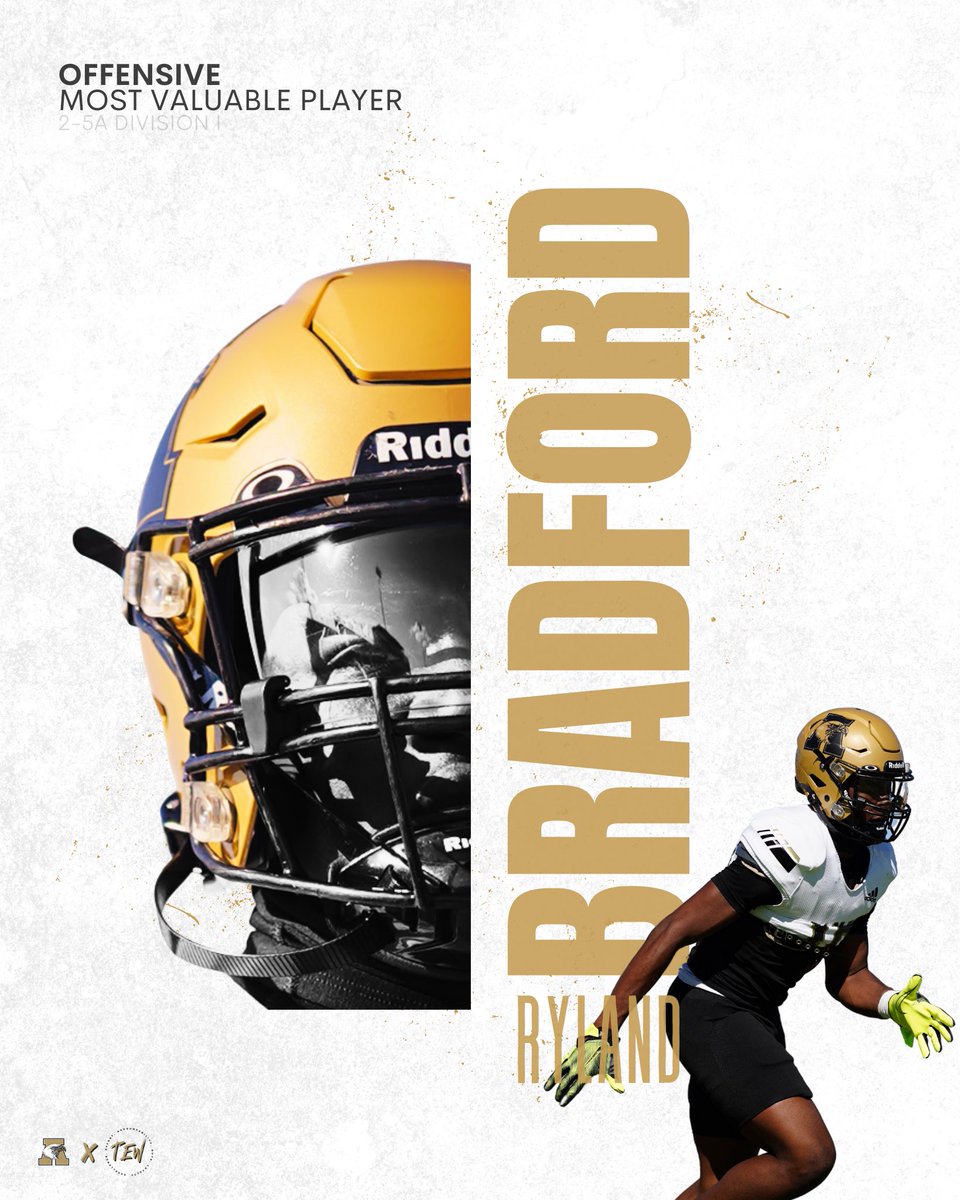 2023 District 2-5A

Offensive MVP

Ryland Bradford | WR | 19

#BetterNeverRests🚫 | #TEW