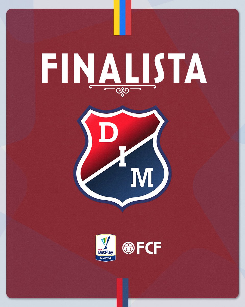 FCF_Oficial's tweet photo. ¡𝐏𝐫𝐢𝐦𝐞𝐫 𝐟𝐢𝐧𝐚𝐥𝐢𝐬𝐭𝐚!

Felicitaciones al @DIM_Oficial por el paso a la final de la Liga BetPlay DIMAYOR 2023 II 👏👏👏👏👏 https://t.co/NZOydbxown