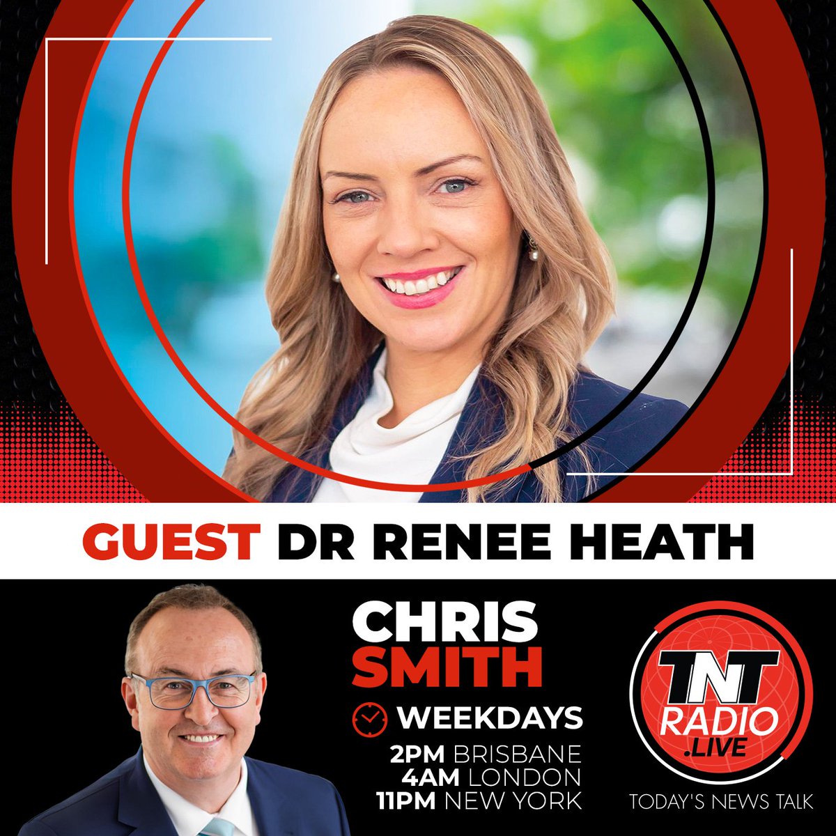 chrissmithonair's tweet photo. Coming up, the Victorian MLC @ReneeHeathMP on flooding, #NeoNazis marching in Ballarat, the tragedy of State Care & #ChairmanDan bailed up again! @tntradiolive 10 million downloads & counting! Now streaming video! https://t.co/hvaEFkbShd