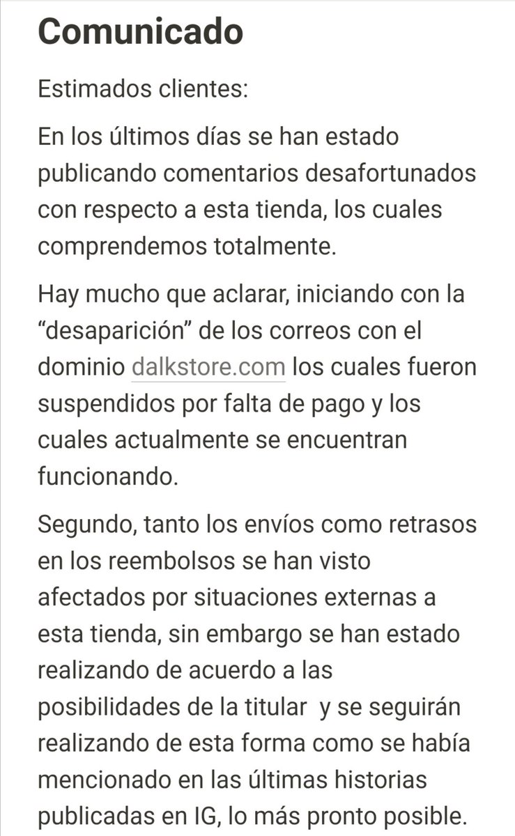 dal_k_store's tweet photo. #COMUNICADO https://t.co/mQu5QHLu5e