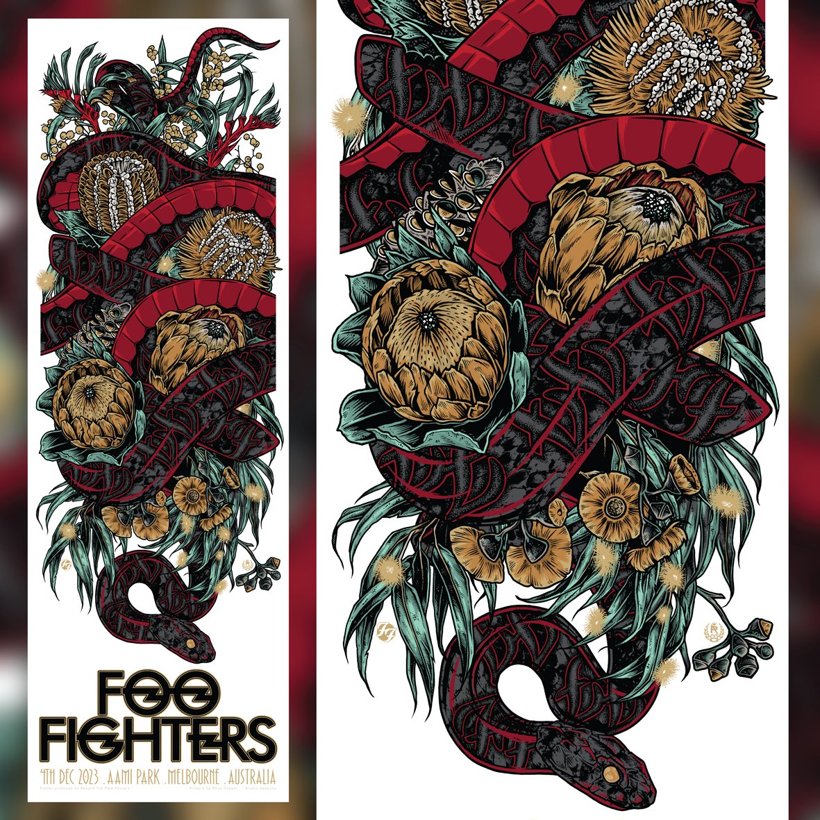 MELBOURNE NIGHT ONE!!! 4:15pm Doors Open 5:30pm @hotmilkhotmilk 6:30pm @TeenTeasers 8:00pm #FooFighters 🎟️: frntr.co/FooFighters23M… 🖌️: Rhys Cooper