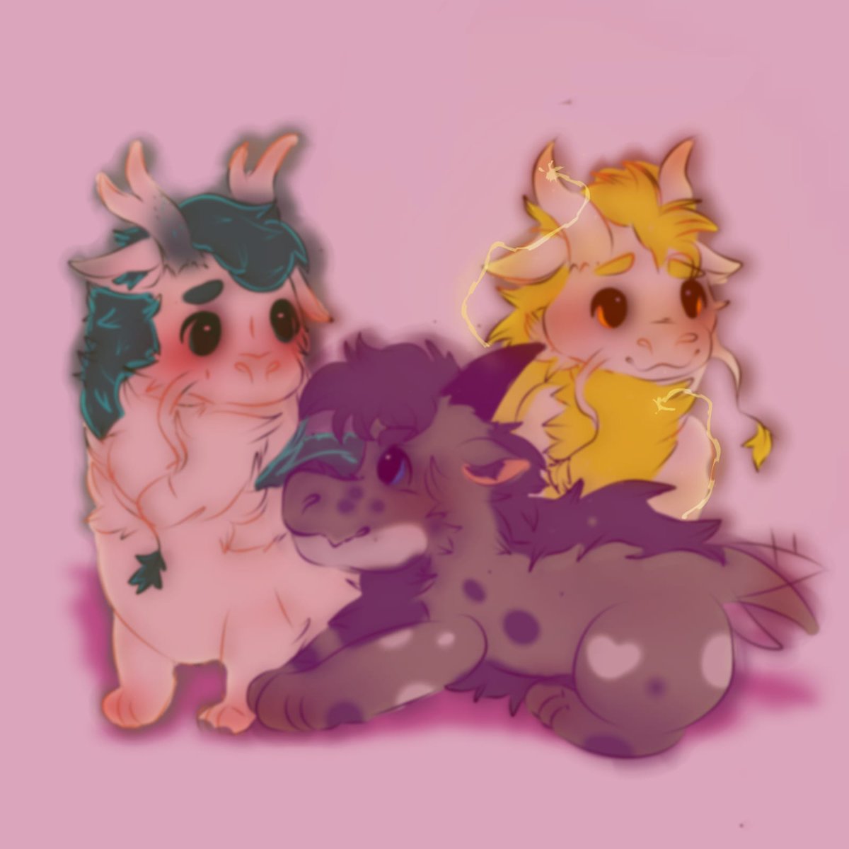 samuitochi29's tweet photo. Me, Green ice and sunclaws as babies its cute Made by: @grumpy_bear098 Orders can ask him #furryart #furryart #dragonwolf #dragonchinese #dragonnoodle #furryartist #furryartwork #dragonart https://t.co/fNoCGWMgCA