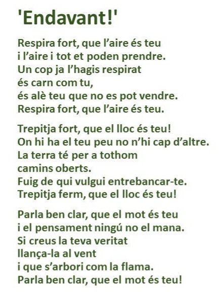 "Trepitja fort, que el lloc és teu... parla ben clar que el mot és teu"

10è. aniv. de la mort de l'escriptora, lexicòloga i bibliotecària Joana Raspall. Durant la guerra, com a bibliotecària, salvà llibres catalans de la destrucció i després va fer classes de català a casa seva.