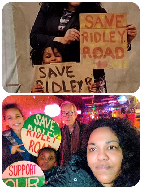 Flashback to our well spent 'youth' today in Dalston as we took in the #E8ArtAndCraftTrail finale. A visit to fabby @RidleyRd Market Bar provided scope to view the #SaveRidleyRoad Art Wall & iconic film produced by inspiring community activists @BillParryDavies & @tamara_rabea