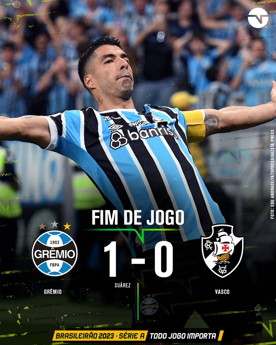 TNTSportsBR's tweet photo. VOCÊ VAI FAZER FALTA, SUÁREZ! O DONO DA NOITE! 👏👏👏👏 #Brasileirão2023 https://t.co/pPpTjCR8Go