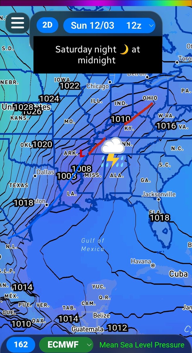 bobby_boyd1946's tweet photo. Strong cyclogensis will be taking place next weekend as the upper trough digs over the lower Mississippi Valley.  Good diffluence over TN, AL, and MS. We are in the secondary severe weather season. #tnwx #msqx #alwx #kywx https://t.co/8EFdjLKLxr