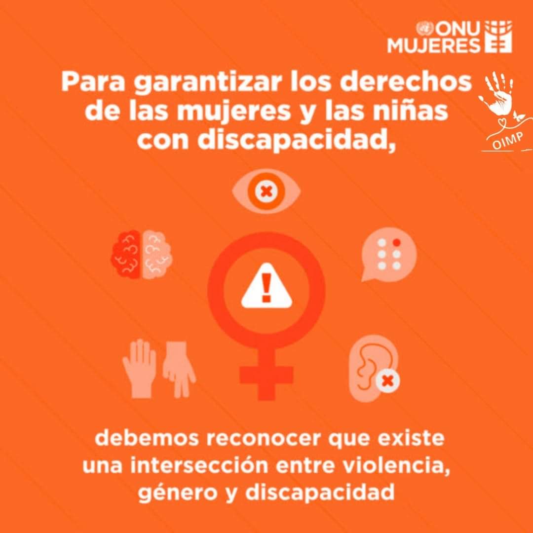 KrisGuancin's tweet photo. Para garantizar los derechos de las mujeres y las niñas con discapacidad, debemos reconocer que existe una intersección entre violencia, género y discapacidad e impulsar estrategias de respuesta inclusivas. ​
#mujerescondiscapacidad 
#inclusión 
#NoHayExcusa 
#16Días
#ÚNETE https://t.co/eTSf3P62Nm