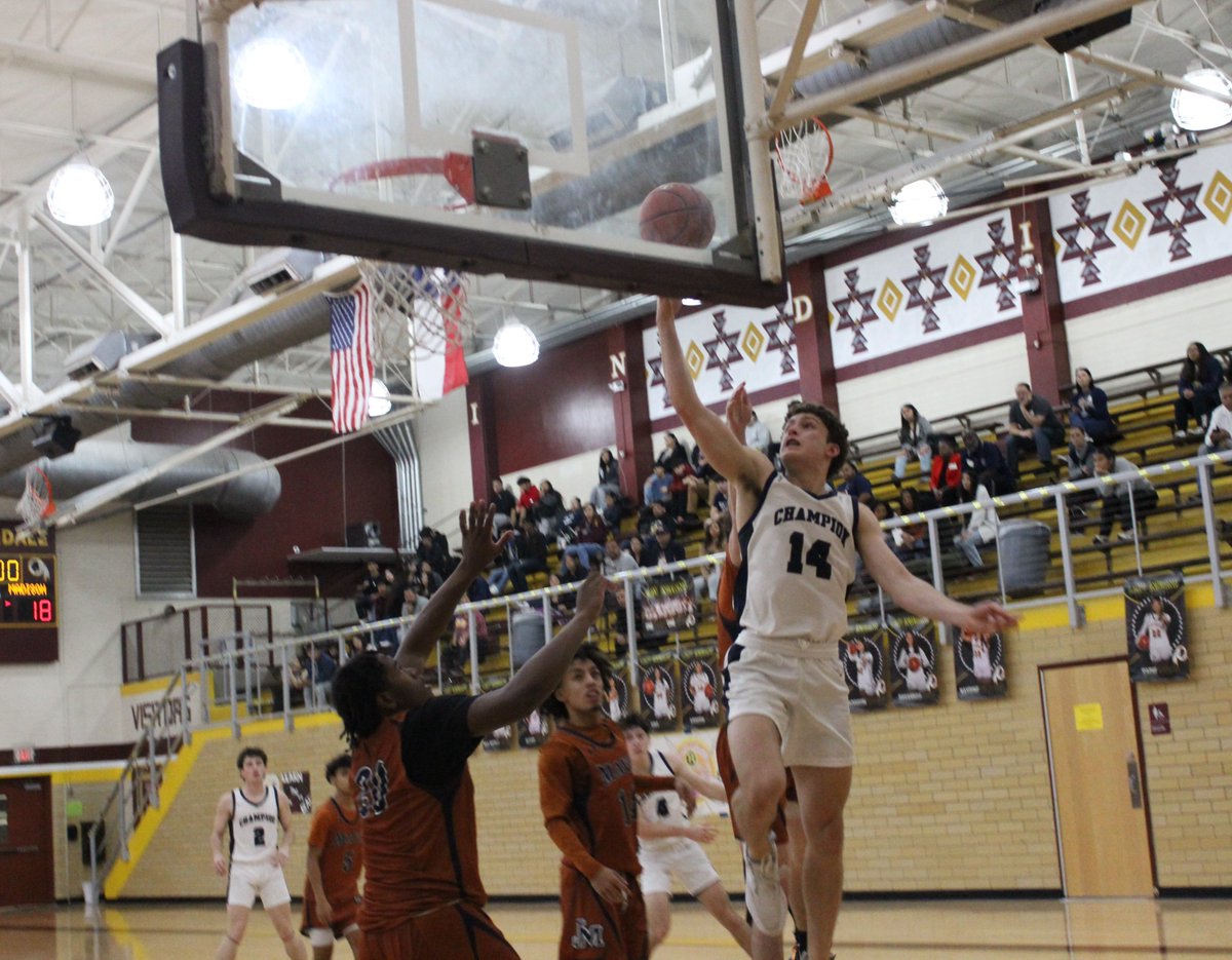 Senior Charlie Georgelos continued to move up Champion's career scoring list at our tournament this weekend.  #14 is also 3rd in career assists, 4th in rebounds, and 5th in steals, making him one of the best all-around players in school history.