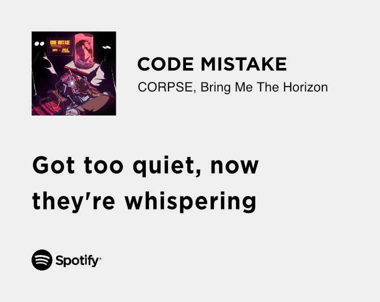 code mistake - corpse