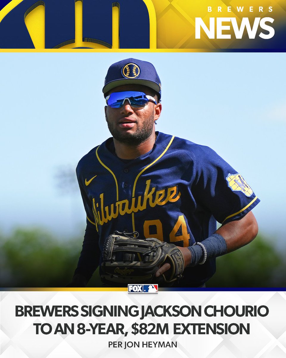 MLBONFOX's tweet image. Jackson Chourio signs the biggest contract for a player who has yet to make his MLB debut.