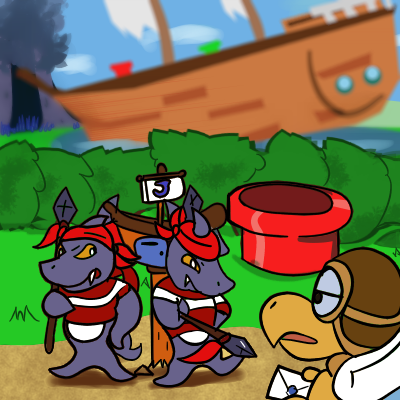 Luketwolf1's tweet photo. "Funny sharks and Paper Mario"?
What more could I need?
#PaperMario #parakarry #SuperMarioRPG #Bandanasharks #sharks https://t.co/o2vXE3qnLb