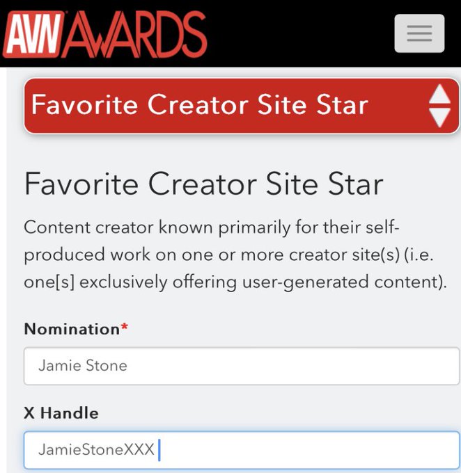 Pre-Nominate me for Favorite Creator Site Star! ✌️😃⭐️  https://t.co/kWDv5nMsge https://t.co/ftPZQkm0<a href="/tag/mvsales"class="tags"><span>#mvsales</span></a>