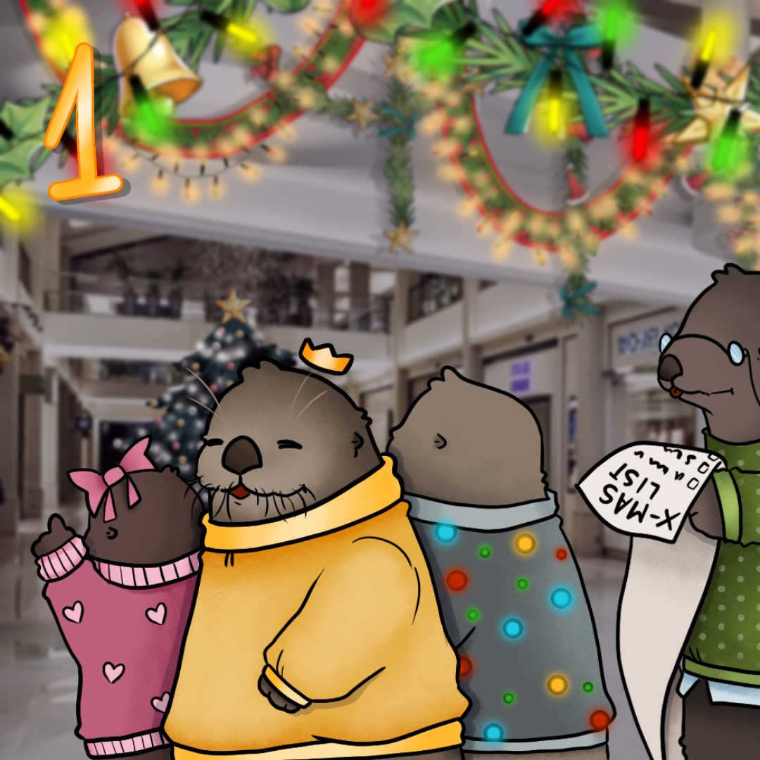 Tazz_Talks's tweet photo. The ADVENT CALENDER IS BACK!
.
starting BIG with day 1 and 2!

Day 3! The kiddies got into the wrapping paper and tape!
.
.
#meepmas #ottermas #tinytuber #digitalart #seaotter #tazzy #quatse #joey #dailyart\
source @tiny_tubie https://t.co/MYJ41rAEWH