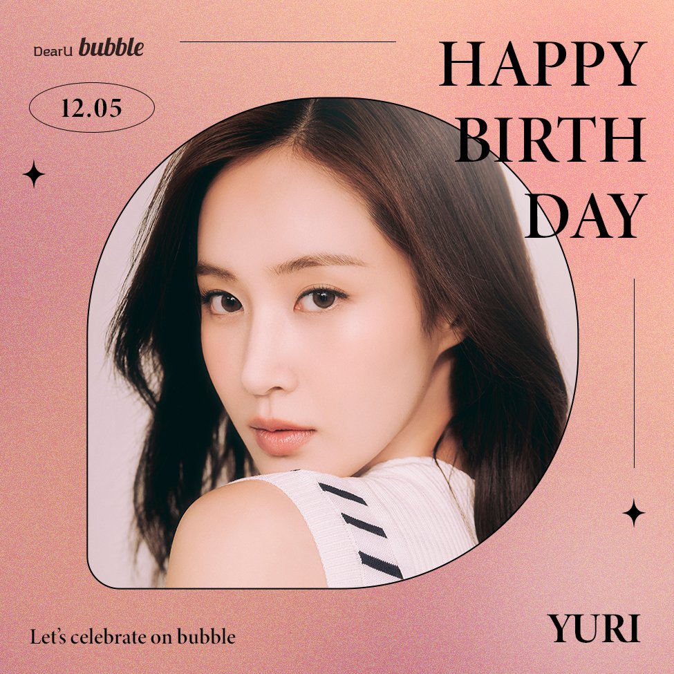 🎂Happy Birthday🎂 YURI💗

#HAPPYYURIDAY
#YURI #유리
#GirlsGeneration #소녀시대
#bubble #버블 
<a href="/GirlsGeneration/">Girls' Generation</a>