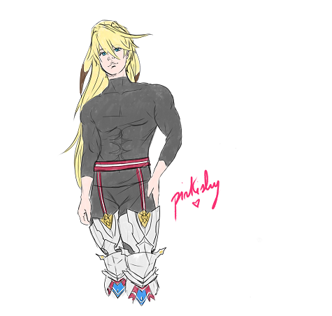 adepressedwitch's tweet photo. Trying to force myself to draw something, see if I can get to finish some drawings I started for a project.

So, here you have Chung without part of his armor 💗
#Elsword_FA He's my comfort character just fyi https://t.co/ZydjhWTLVe