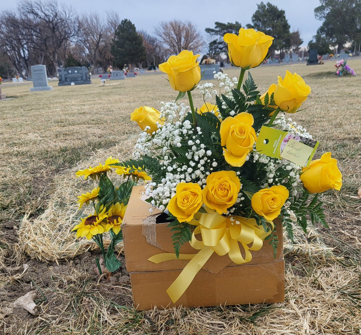 Happy birthday to my heavenly angel, Mindy Duran. She did not like red roses but loved me to give her yellow roses. 💕😇