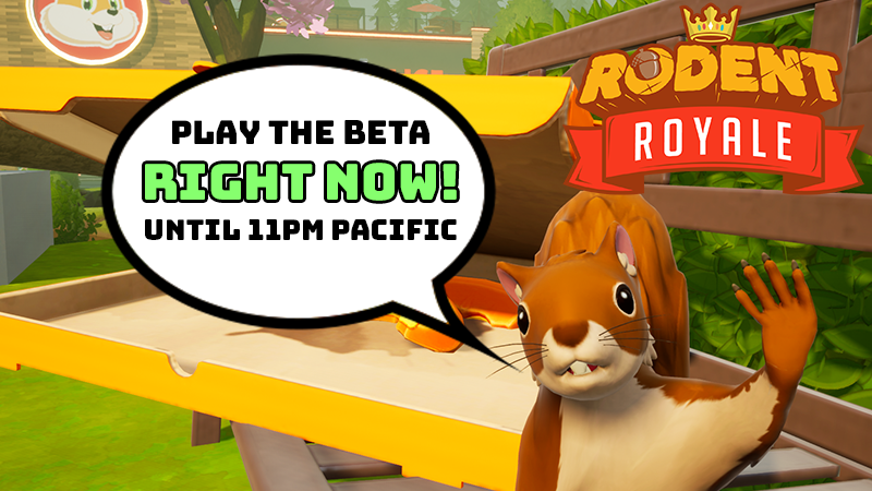 TheRodentRumble's tweet photo. Join in on the squirrel mayhem!!! 

Our OPEN BETA is active right now until 11pm Pacific tonight! 

Get access to the Beta immediately over on our Steam Page! 
https://t.co/4HWerUhETD 

#indiegames #pcgaming #gamedev #UnrealEngine