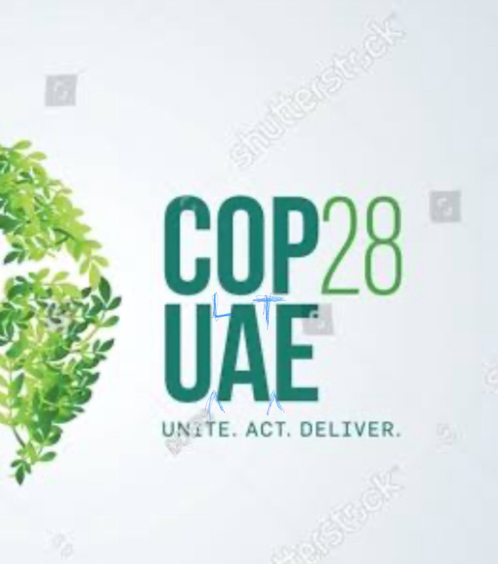 Childish, but I can’t resist. 
#climate #COP28