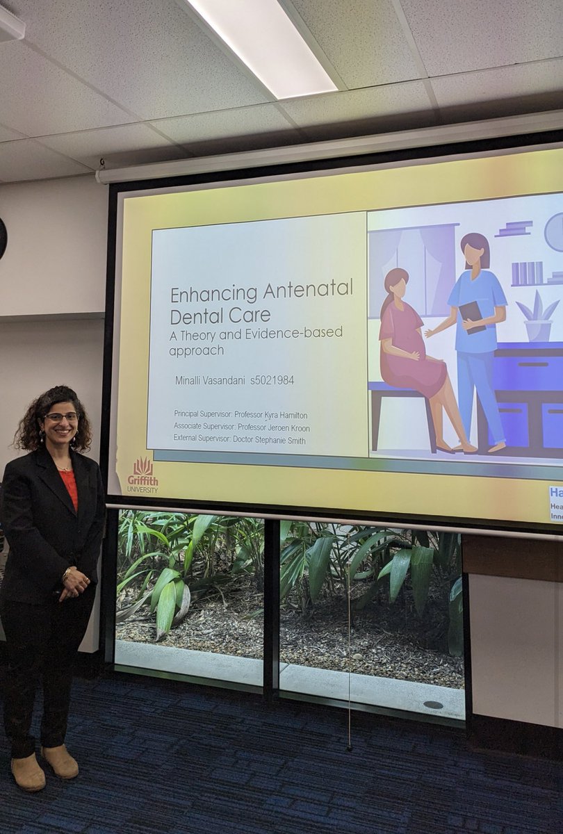 HaPI research lab member @DrMinalliV presented her confirmation last week on her PhD, ‘Enhancing Antenatal Care: A theory and evidence-based approach’. A great presentation and some important research is on its way! Congratulations on passing confirmation 🎉