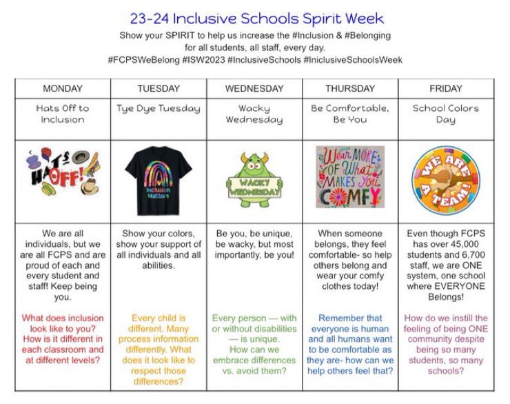FCPSAdaptedPE's tweet photo. Hey @FCPSMaryland - tomorrow is #HatsOfftoInclusion day. Wear your favorite hat to show others that you support #Inclusion in our schools & community. #FCPSWeBelong #ISW2023 #InclusiveSchoolsWeek #DrawMeIn https://t.co/XVmvcqai7A