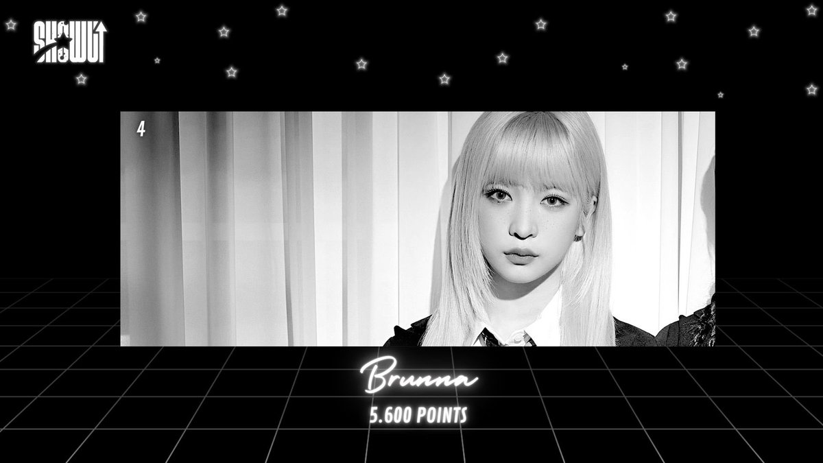 SHOWDOWN 쇼다운
𝗙𝗶𝗻𝗮𝗹 𝗦𝗛𝗢𝗪𝗗𝗢𝗪𝗡

GROUP REVEAL
➖SHOWUP! ⭐️ <a href="/SHOWUP_OFC/">SHOWUP ⭐️</a> 

The group of stars.
4th • BRUNNA <a href="/loeytrue/">brunna</a> 

#SHOWDOWN #쇼다운 #finalSHOWDOWN #SHOWUP #쇼다유피