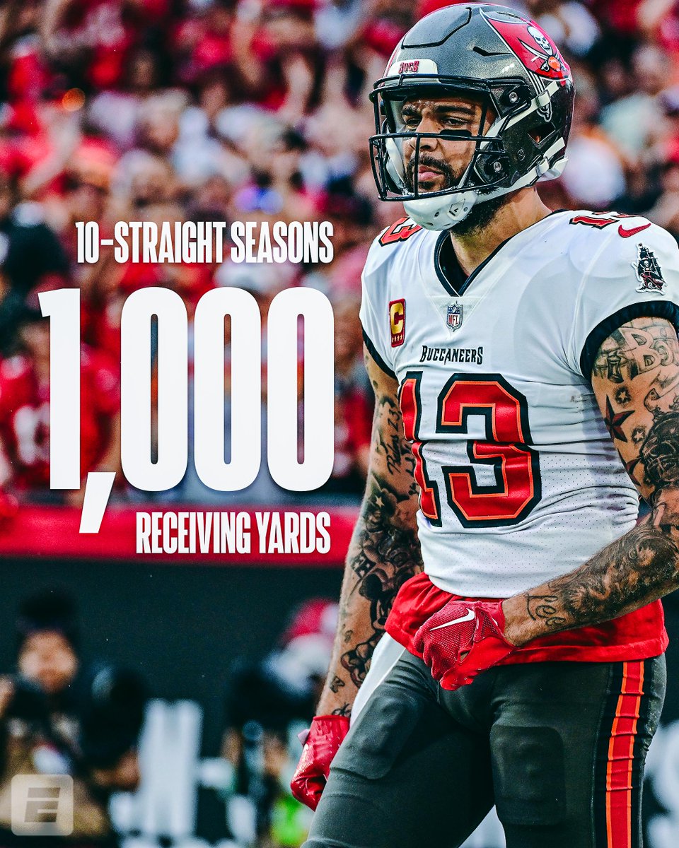 🔟-straight for Mike Evans 🙌 @Buccaneers | @MikeEvans13_