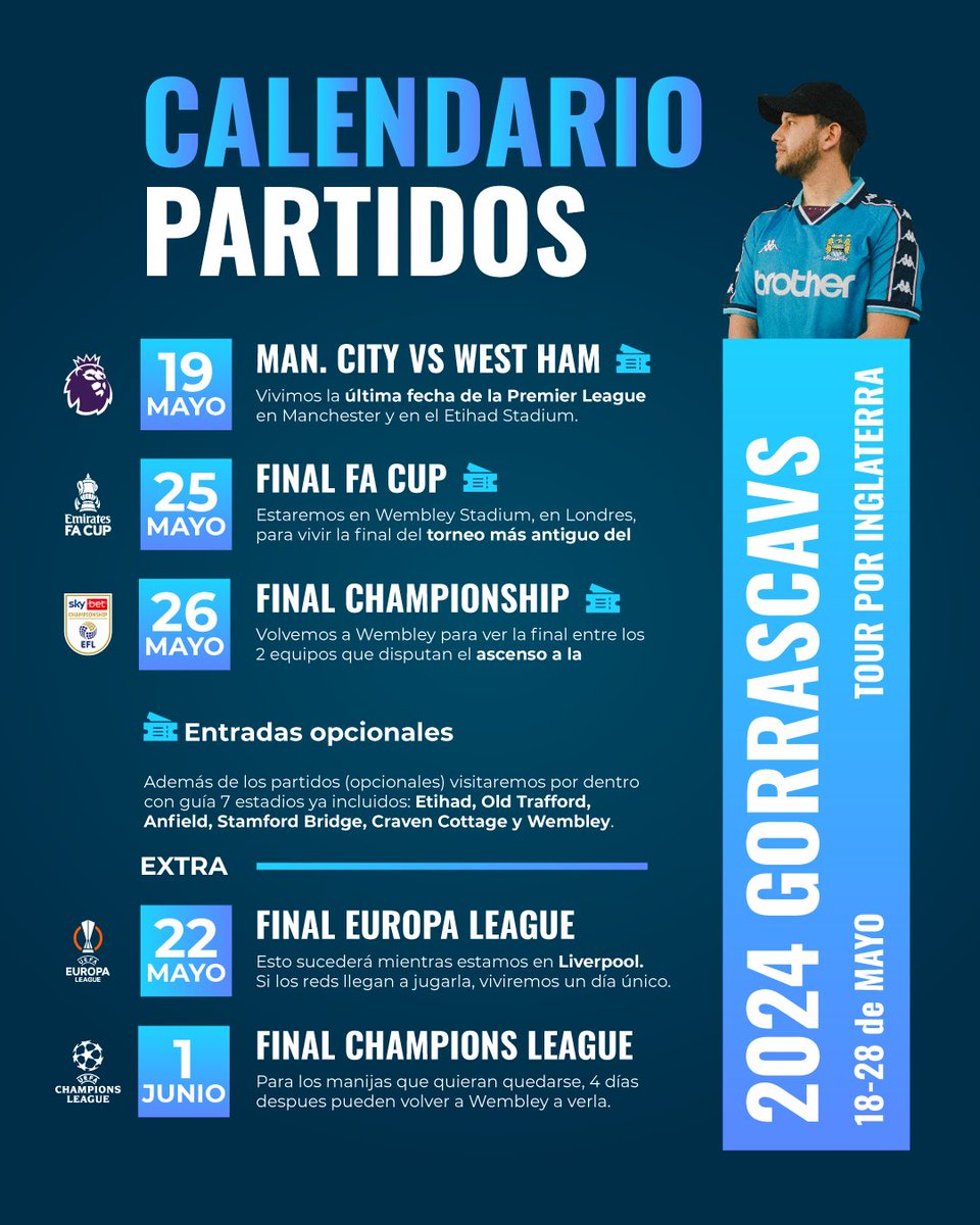 GorrasCavs's tweet photo. El viaje que se lanzó tiene 2 partes claves: los partidos y los estadios ⚽️🏟️ 

Qué les parece?? 

Les dejo el WhatsApp con toda la info 👉🏼 https://t.co/cRxdNbX3T4 https://t.co/TSbdutDFVL