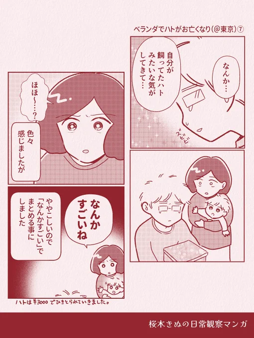 ベランダでハトがお亡くなり事件⑥     ⚠ハトが亡くなっています     #コミックエッセイ