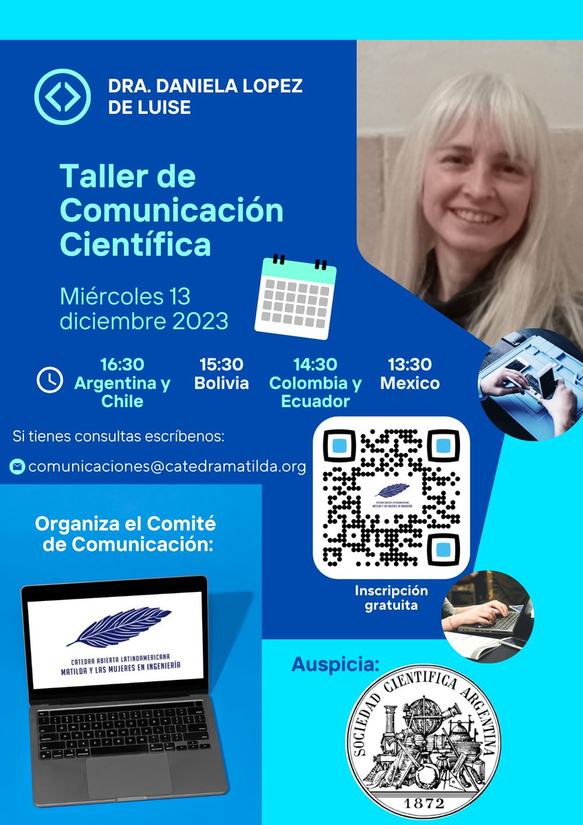 Los espero el 13 de diciembre en este taller  virtual de periodismo científico de acceso gratuito