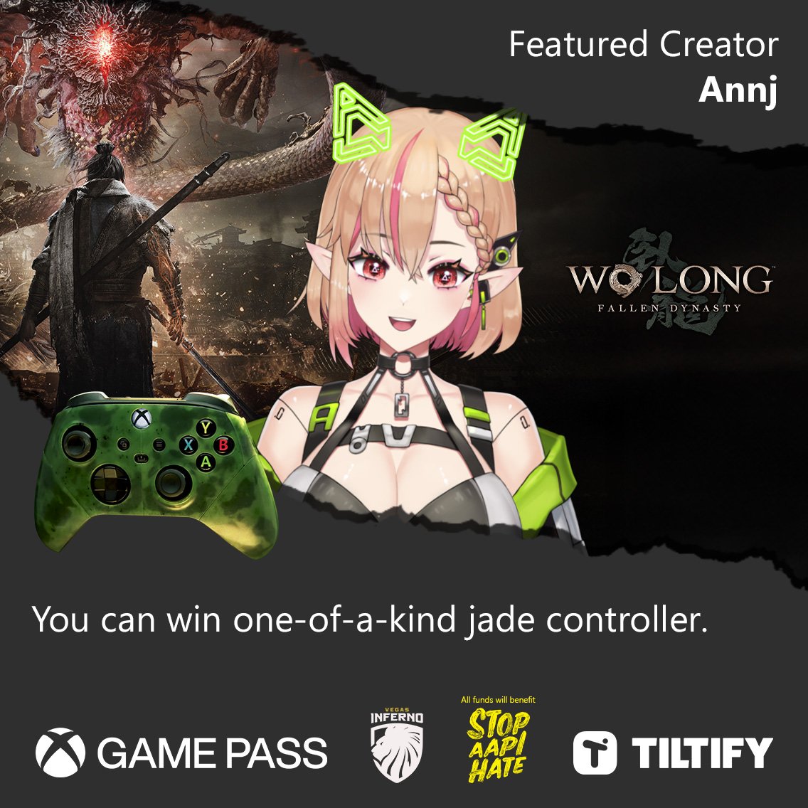 Annjelife's tweet image. Super excited to announce I have paired up with @XboxGamePass @VegasInferno @tiltify &amp;amp; @Microsoft to raise money against Asian American &amp;amp; Pacific Islander Hate! 

Tune in to my very first Vtuber Charity Stream on Dec 10th, 5pm pst!! ✊️🎮
twitch.tv/annjelife 

#StopAAPIHate…