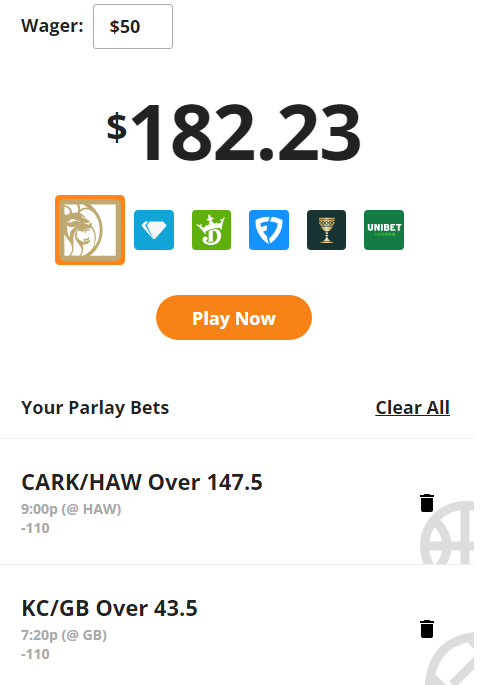 PayItOutPicks's tweet photo. 🚨 FREE PLAY
+264 PARLAY @BetMGM
$50 ➡️ $182
LET ME KNOW ⬇️ IF YOU'RE TAILING 💰
CHECK OUT @parlaymaxx TO FIND MAX ODDS ON ALL YOUR PARLAYS WITH THE EASY TO USE PARLAY CALCULATOR 👇
https://t.co/As0paZv8mi
#GablingX #GamblingTwitter #SportsGambling #NFL #ncaabpicks #SNF #NFLPlus #parlaymaxx #BetUS #DraftKings #Faduel #sportsbetting