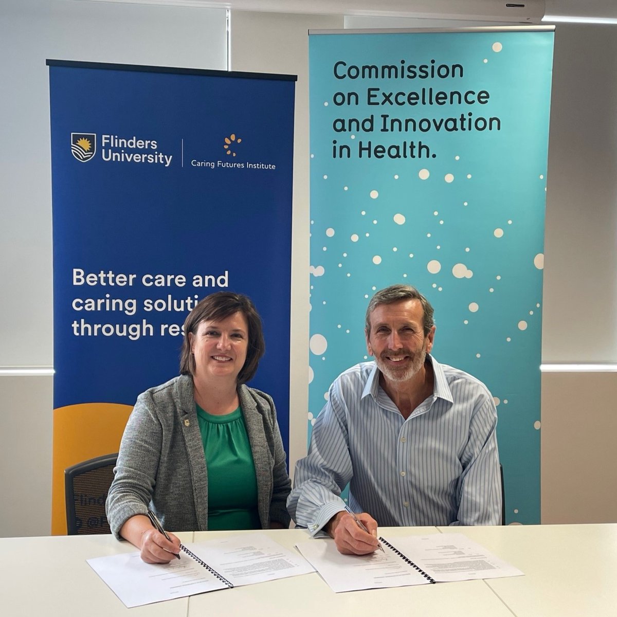 CEIH_SA's tweet photo. 🎉 We are thrilled to announce our three-year partnership with the Caring Futures Institute (CFI).
CFI's research brilliance meets CEIH's system leadership to support a learning health system and to enhance clinical leadership and health system navigation. https://t.co/2l8f4Y2Z6S